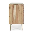 Sideboard in Acacia Wood with 2 Doors and 3 Drawers Design Homemotion - Carla Viadurini