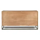 Sideboard in Acacia Wood and Steel 3 or 4 Doors Homemotion - Cristoforo Viadurini