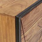 Sideboard in Acacia Wood and Steel 3 or 4 Doors Homemotion - Cristoforo Viadurini
