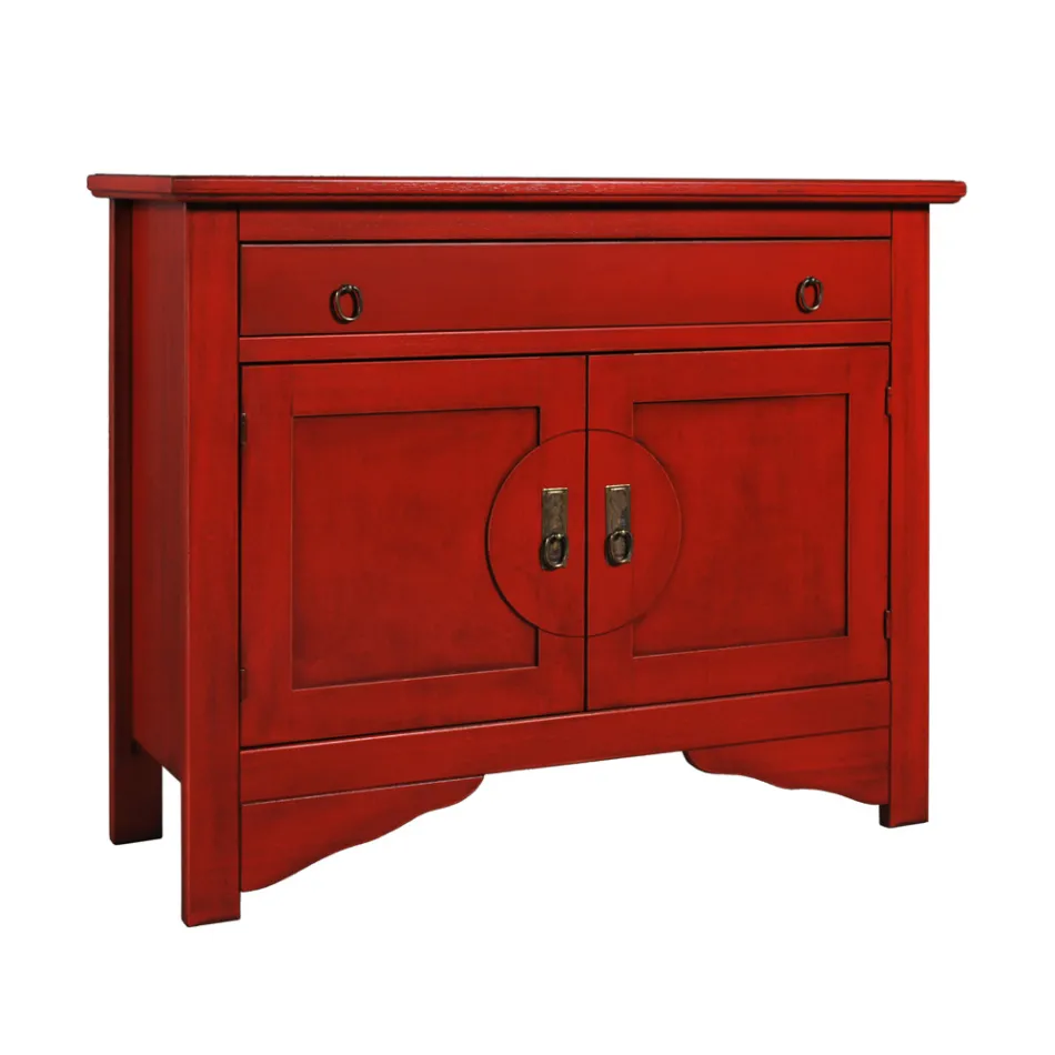 Wooden Sideboard of Different Finishes Made in Italy - Ashvin Viadurini