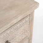 Sideboard in Mango Wood with Hand Inlaid Decorations - Zotto Viadurini