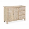 Sideboard in Mango Wood with Hand Inlaid Decorations - Zotto