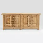 Natural Aged Pine Sideboard with 2 or 4 Doors - Aituno Viadurini
