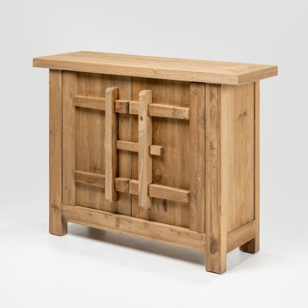 Natural Aged Pine Sideboard with 2 or 4 Doors - Aituno Viadurini