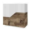 Sideboard in Melamine Wood 3 Rooms and 2 Shelves Made in Italy - Alyssa