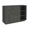 Melamine Sideboard with 2 Doors for Living Room Made in Italy - Naditza