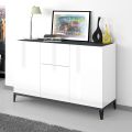 Sideboard in Melamine 3 Doors with Central Drawer Made in Italy - Nerissa