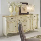 Luxury Living Room Sideboard in Classic Made in Italy Wood - Caligola Viadurini
