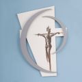 Laser Engraved Father's Name Crucifix Made in Italy - Maia