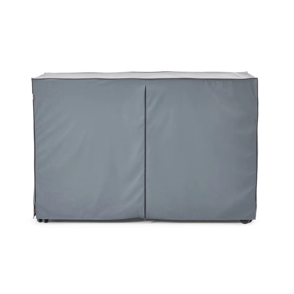 Outdoor Kitchen 141x70x93 cm Made of Solid Teak and Aluminum - Stilosa Viadurini