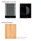 Outdoor Kitchen 141x70x93 cm Made of Solid Teak and Aluminum - Stilosa Viadurini