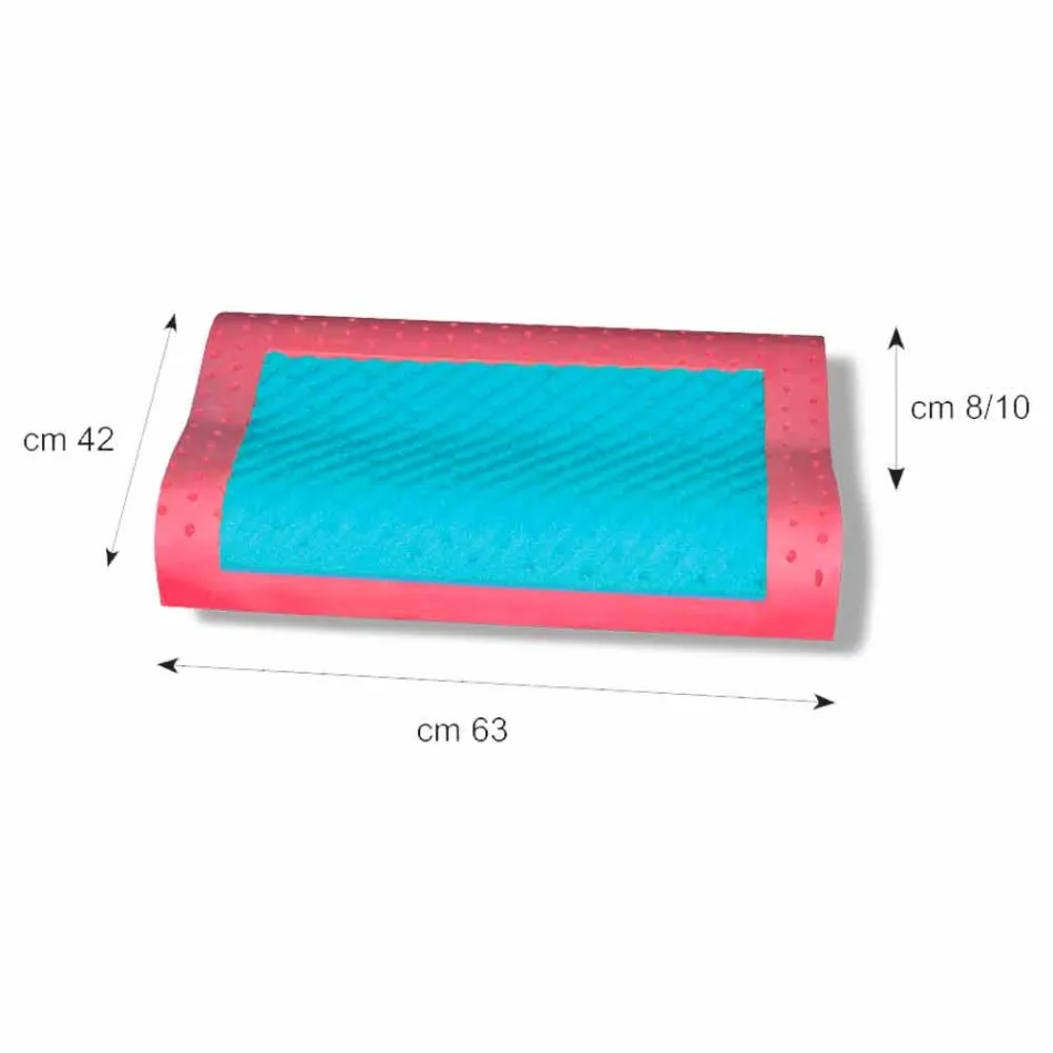 Double Wave Cushion in Memory Ginseng and Memory AirSense Made in Italy - Thames Viadurini