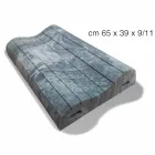 Double Wave Cushion in Memory Xform 11 cm high Made in Italy - Curly Viadurini