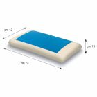 Ergonomic Memory Hydrogel Cushion 13 cm high Made in Italy - Pretty Viadurini