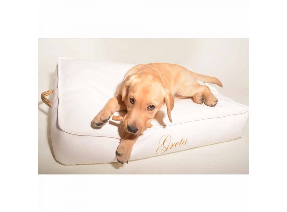 Dog cushion covered with imitation leather interior Doggy Cloud Viadurini