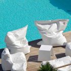 Cloud Pillow relaxing outdoor faux leather white nautical Trona Viadurini