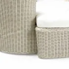Garden Daybad in Polyrattan Fiber 2 Elements - Woman Viadurini