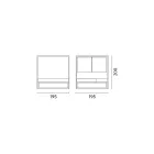 Outdoor Daybed with Reclining White Aluminum Structure - Jurica Viadurini