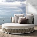 Outdoor Daybed in Aluminum and Hand Woven Fabric - Reda