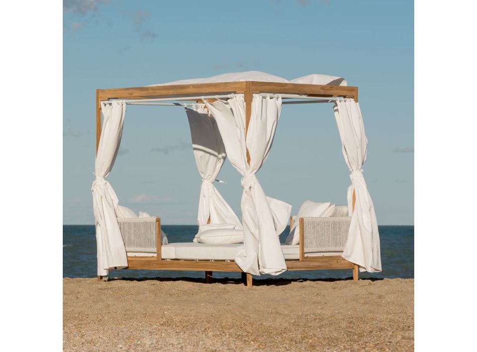 Daybed in Teak and Rope