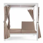 Outdoor Daybed in Textilene and Aluminum with Reclining Backrests - Anastasia Viadurini