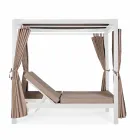 Outdoor Daybed in Textilene and Aluminum with Reclining Backrests - Anastasia Viadurini