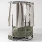 Teak, Aluminum, ROPE+ Rope Garden Daybed with Cushions - Arcangelo Viadurini