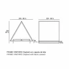 Outdoor Daybed in Aluminum and Luxury Design Fabric - Frame Vineyard by Vondom Viadurini