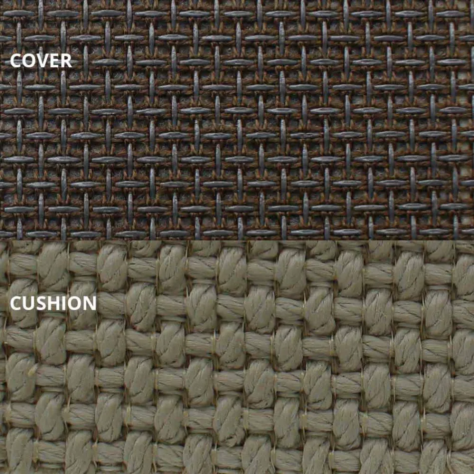 Outdoor Daybed in Aluminum and Luxury Design Fabric - Frame Vineyard by Vondom Viadurini