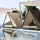 Outdoor Daybed in Aluminum and Luxury Design Fabric - Frame Vineyard by Vondom Viadurini