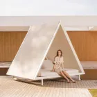 Outdoor Daybed in Aluminum and Luxury Design Fabric - Frame Vineyard by Vondom Viadurini