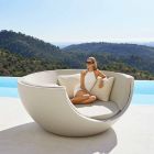 Daybed for Outdoor Luxury Circular Design in Polyethylene - Ulm Moon by Vondom Viadurini