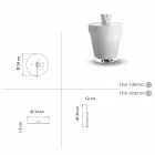 Modern Design Bright Garden Furniture Decoration - Tulip by Myyour Viadurini