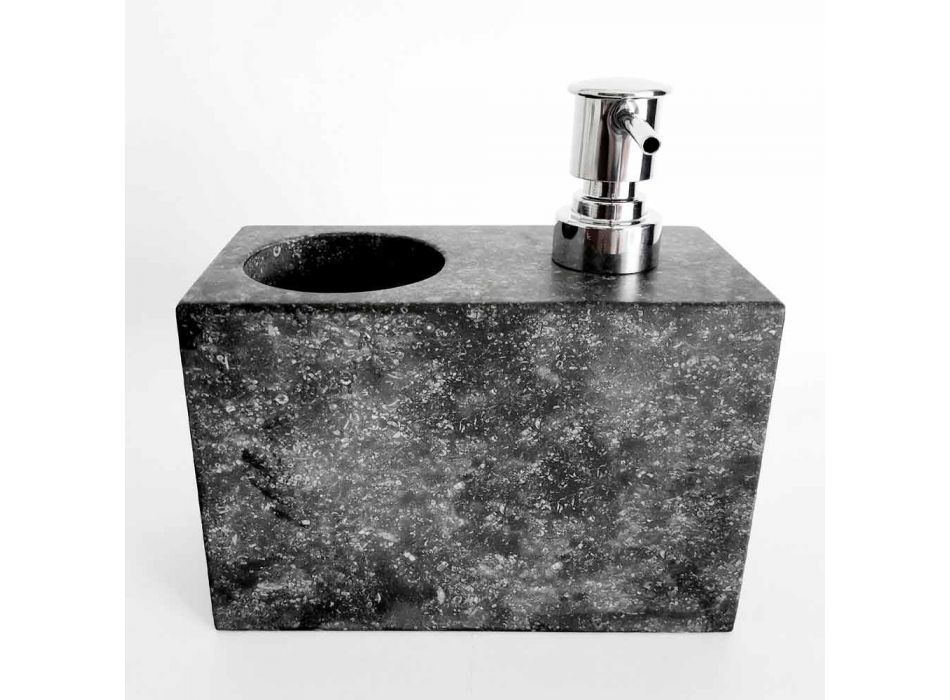 Liquid Soap Dispenser with Marble Glass Made in Italy - Clik Viadurini