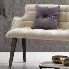 Modern Sofa with Seat Covered in Fabric Made in Italy - Clera Viadurini