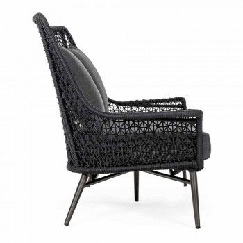 2 Seater Outdoor Design Sofa in Aluminum and Homemotion Fabric - Nigerio