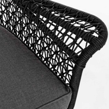 2 Seater Outdoor Design Sofa in Aluminum and Homemotion Fabric - Nigerio