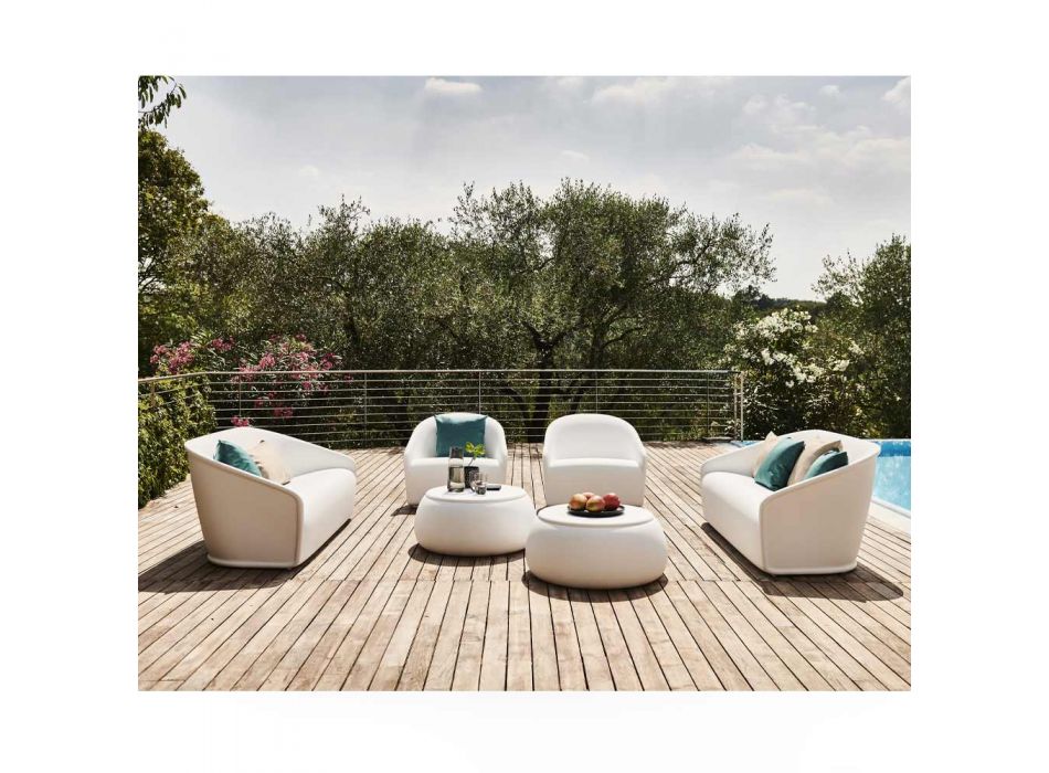 2 Seater Outdoor Sofa in Colored Polyethylene Made in Italy - July