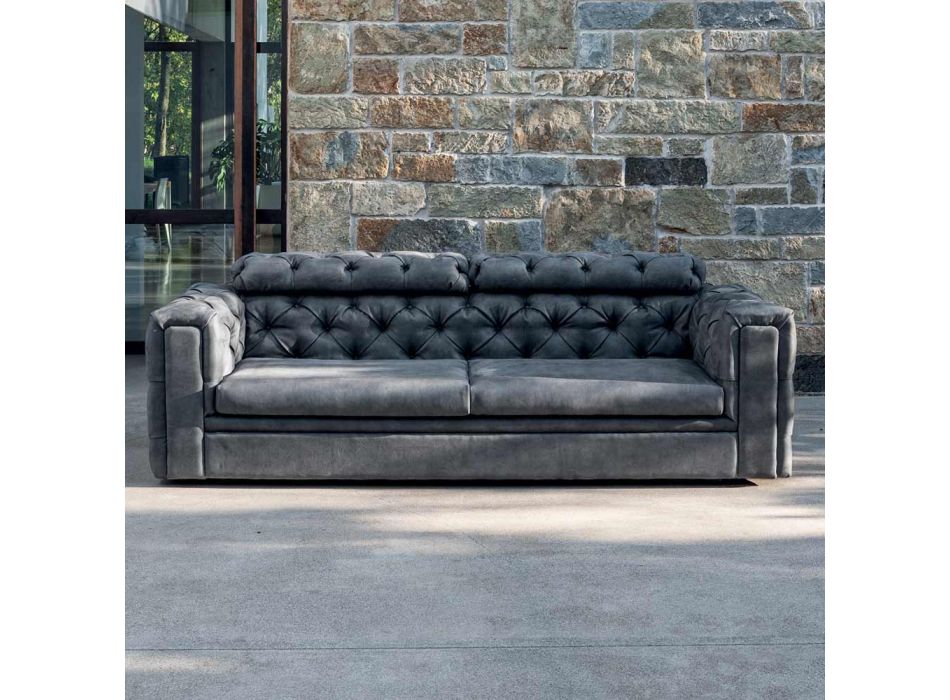 2 Seater Living Room Sofa with Reclining Headrest Made in Italy - Unleashed Viadurini