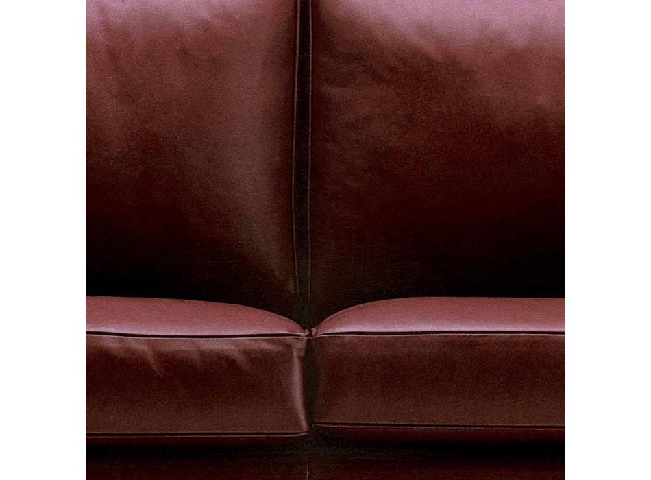 2 Seater Sofa Padded and Upholstered in Fine Made in Italy Leather - Centauro