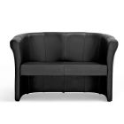 2 Seater Sofa Entirely Covered in Leather Made in Italy - Color Viadurini