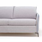 Sofa 2 seats maxi L.165cm faux leather / fabric made in Italy Erica Viadurini