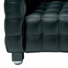 2 Seater Sofa Upholstered in Quilted Effect Leather Made in Italy - Vesuvio Viadurini