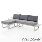 3 Seater Sofa with Outdoor Pouf Supplied with 2 Covers - Partir Viadurini
