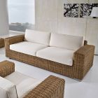 3 Seater Garden Sofa in Hand Woven Polyrattan - Yoko Viadurini