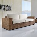 3 Seater Garden Sofa in Hand Woven Polyrattan - Yoko