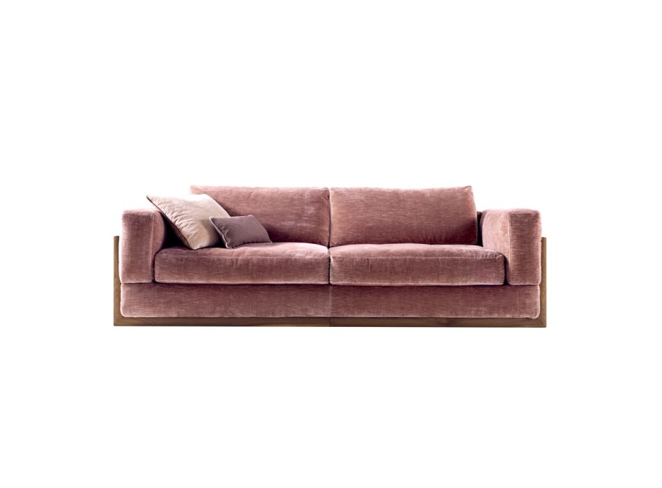 3-seater upholstered design sofa Grilli York made in Italy