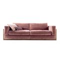 3-seater upholstered design sofa Grilli York 100 % made in Italy