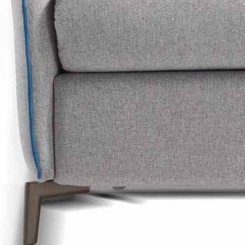 3 seater maxi sofa L205 cm modern design in eco-leather / Erica fabric