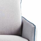 3 seater maxi sofa L205 cm modern design in eco-leather / Erica fabric Viadurini
